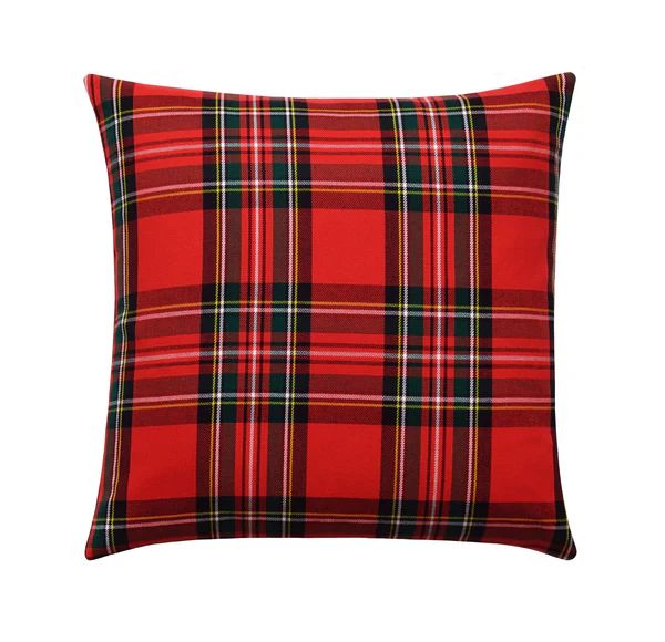 Holiday Red Tartan Plaid Pillow | Land of Pillows