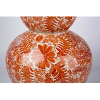 24" Indoor / Outdoor Porcelain Floor Vase | Wayfair North America