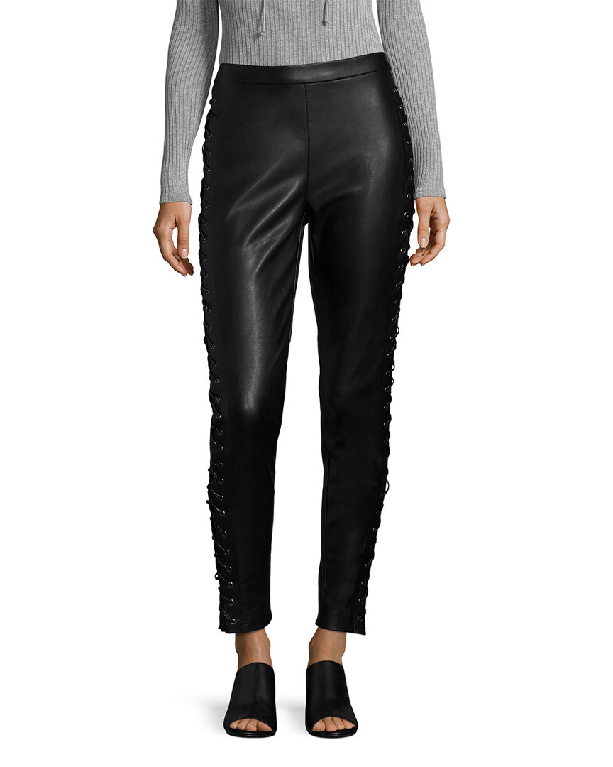 Bagatelle Lace-Up Leather Legging | Gilt