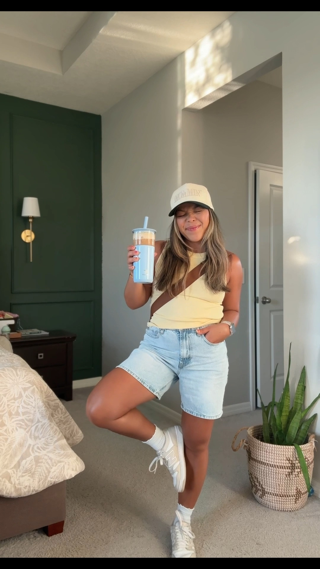 Mom uniform!! I love these shorts so much! They’re the perfect length and only $25. PLUS clearance is BOGO! Wearing a 26 and it’s slightly loose around the waist. But I like the way it fits. 

#LTKSaleAlert #LTKSeasonal #LTKPetite