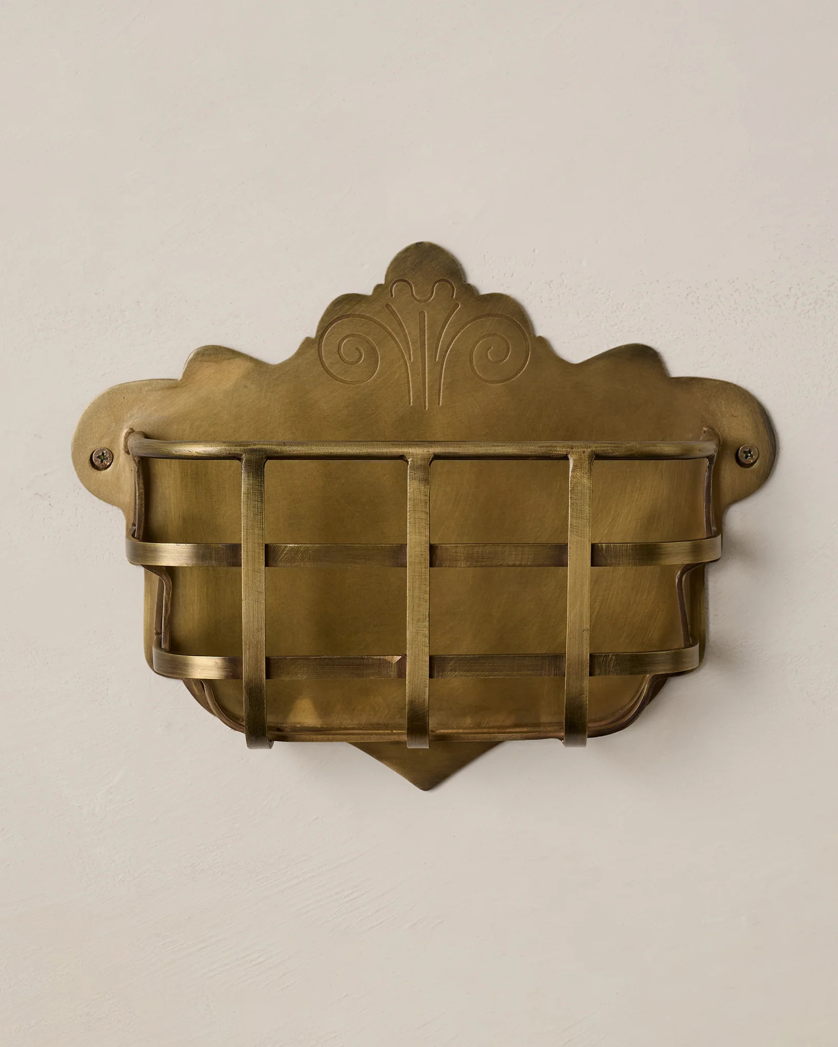 Antiqued Brass Mail Holder | Magnolia