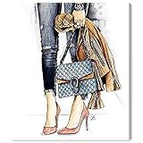 The Oliver Gal Artist Co. Fashion and Glam Wall Art Canvas Prints 'Doll Memories - Fashion Street Gl | Amazon (US)