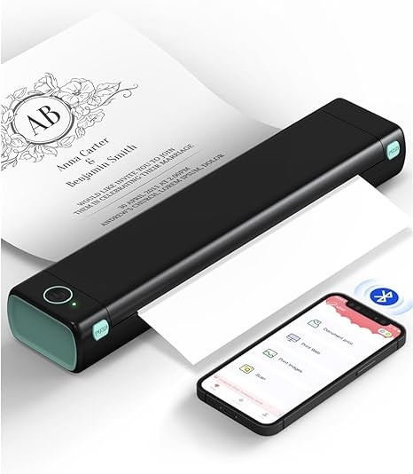 Phomemo Portable Printers Wireless for Travel, M08F Thermal Bluetooth Printer Support for 8.5"x11... | Amazon (US)