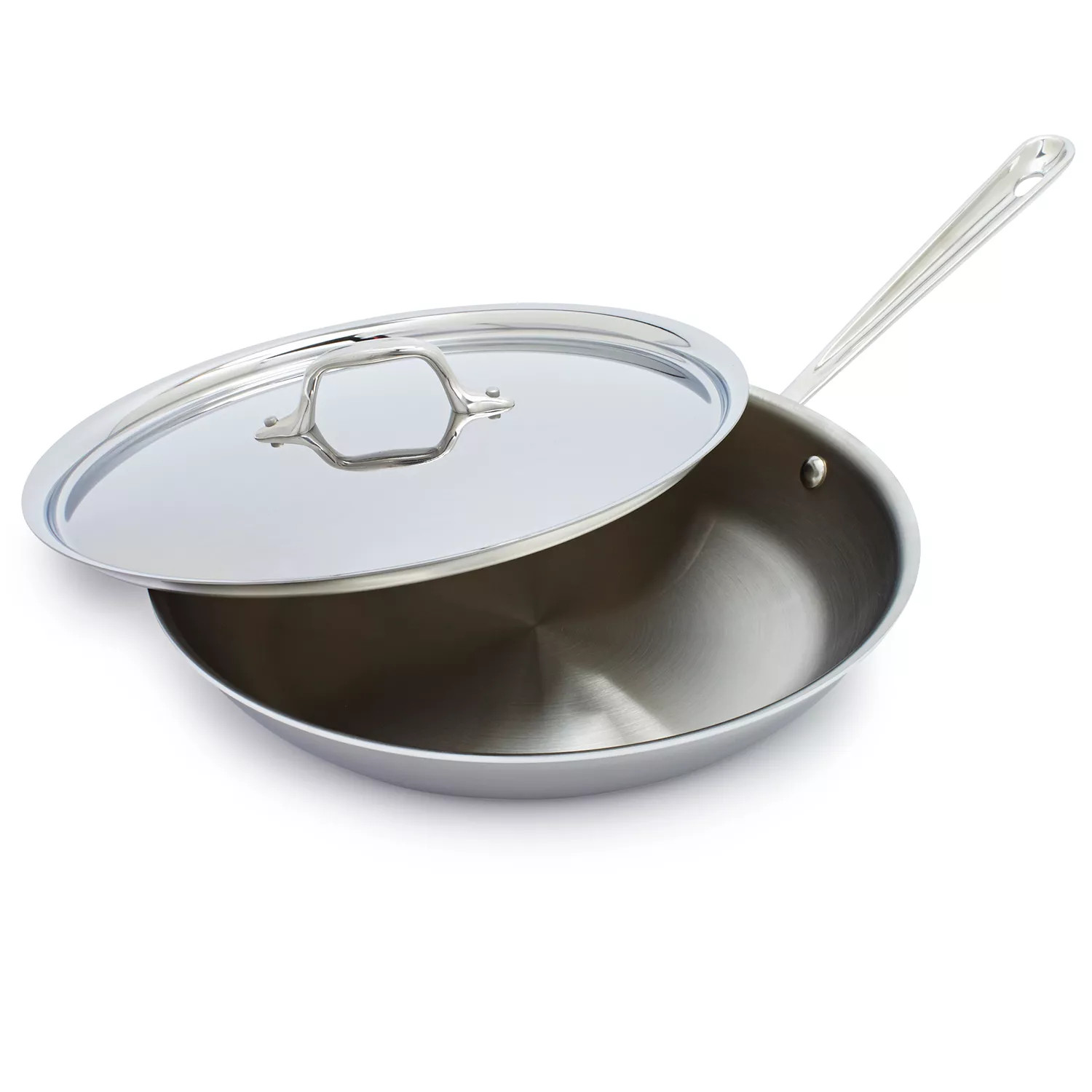 All-Clad D3 Stainless Steel Skillet with Lid | Sur La Table