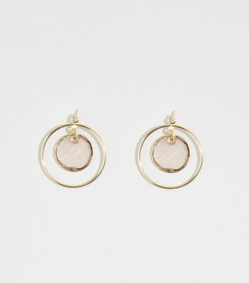 Mid Pink Shell Disc Earrings | New Look | New Look (UK)