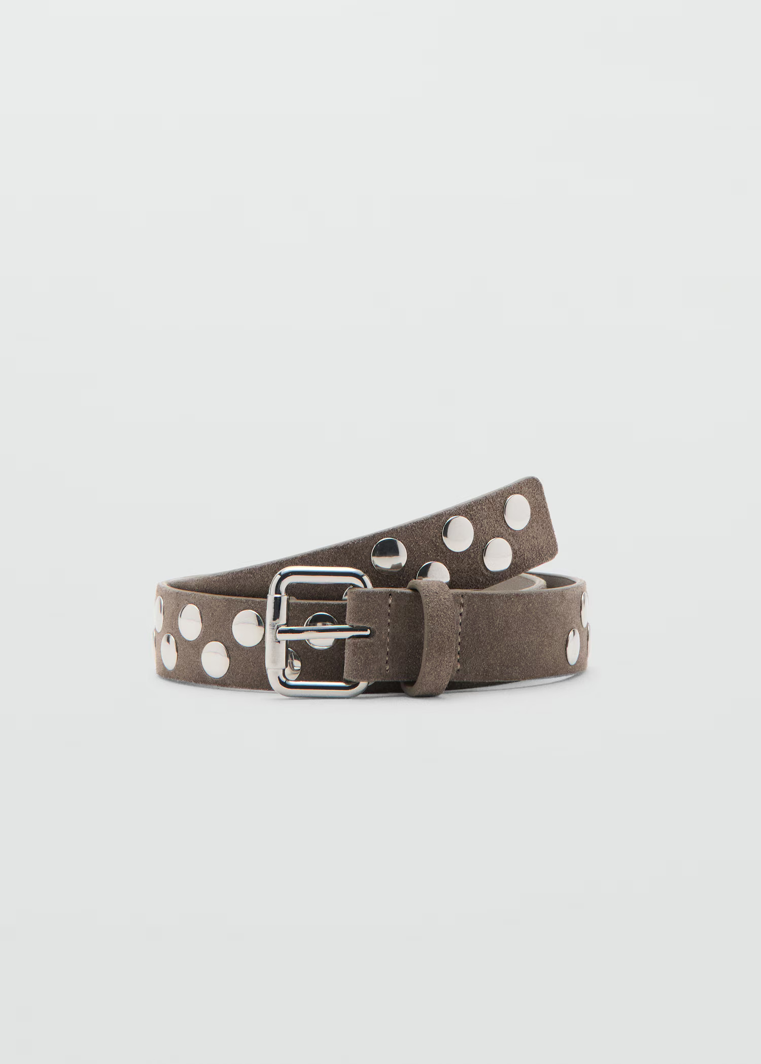 Suede belt with studs | Mango (US/MX/AU)
