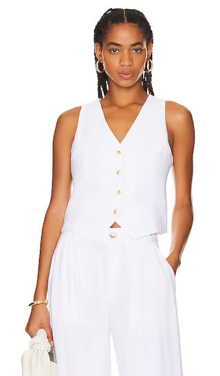 Micro Vest in Ultra White | Revolve Clothing (Global)