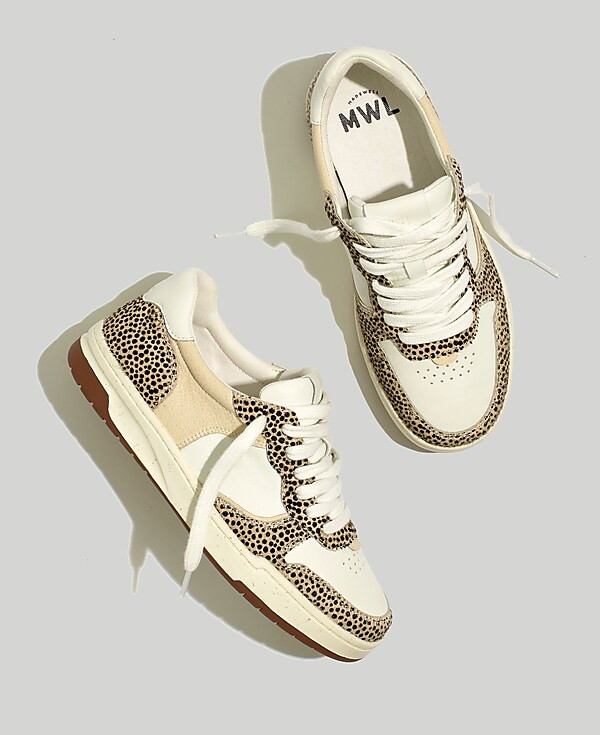 Court Sneakers in Spotted Calf Hair | Madewell | Madewell