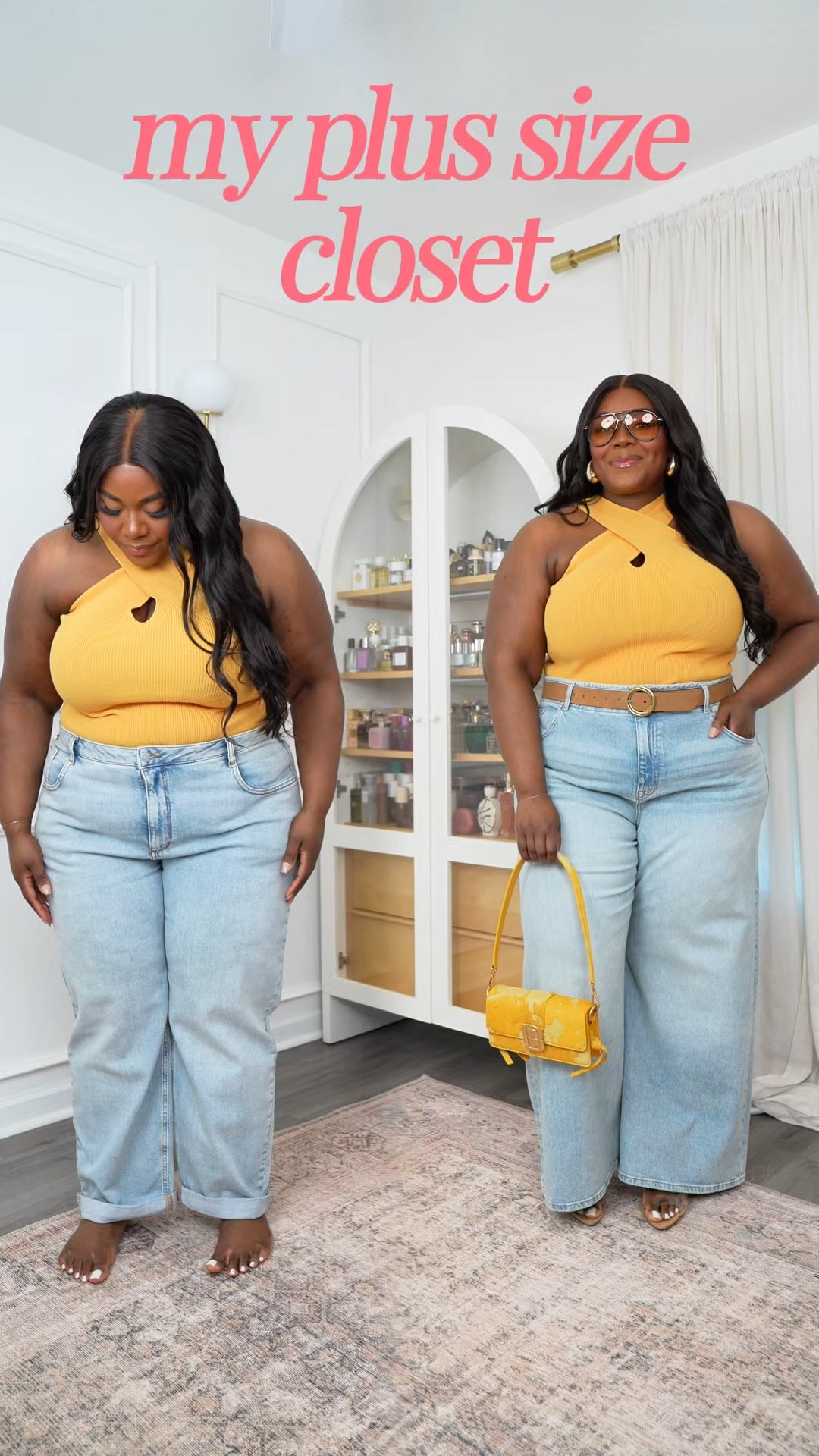 the cut of your jeans make the biggest difference when styled 

I love a wide leg jean / it balances out my proportions and looks effortless chic and cool. 

Jeans size 22 (should have gotten a 20)
Top XXL
Purse is old from Brandon Blackwood 




#LTKPlusSize #LTKSaleAlert