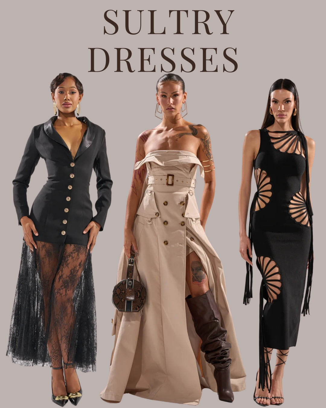 AKIRA sultry dresses, sexy dresses, bodycon dress, cutout dress, sheer dress, statement dress, edgy women’s fashion, night out dress, bold evening wear, modern party dress, fashion forward dresses, trend driven style 

 