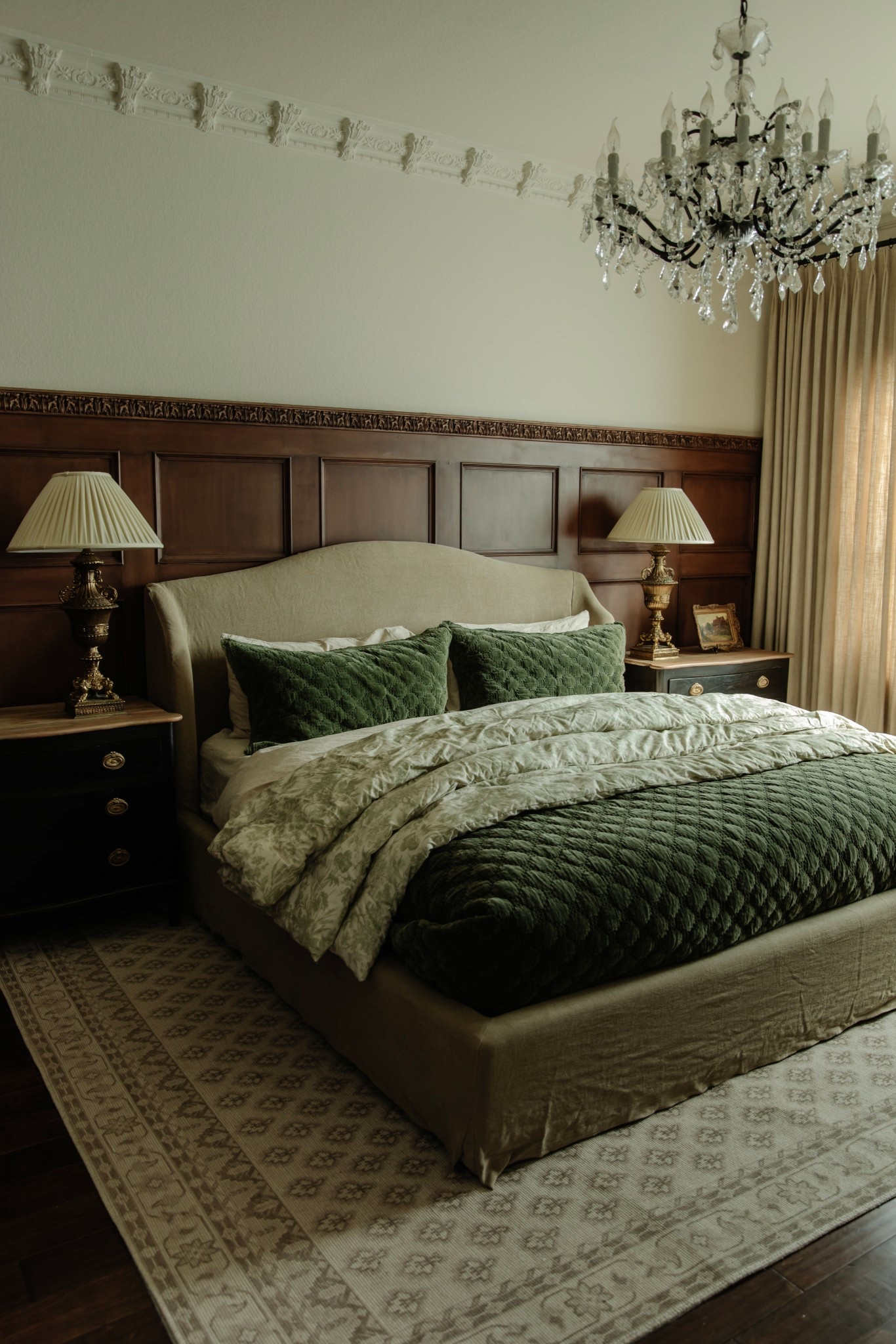 Lovinggg how my bedroom is turning out!! Here’s everything linked on this side of the room. I got the bed in the beige color. The chandelier is RH rococo chandelier and the lamp bases are fb marketplace. The nightstands are out of stock so I linked similar ones! 

#LTKHome