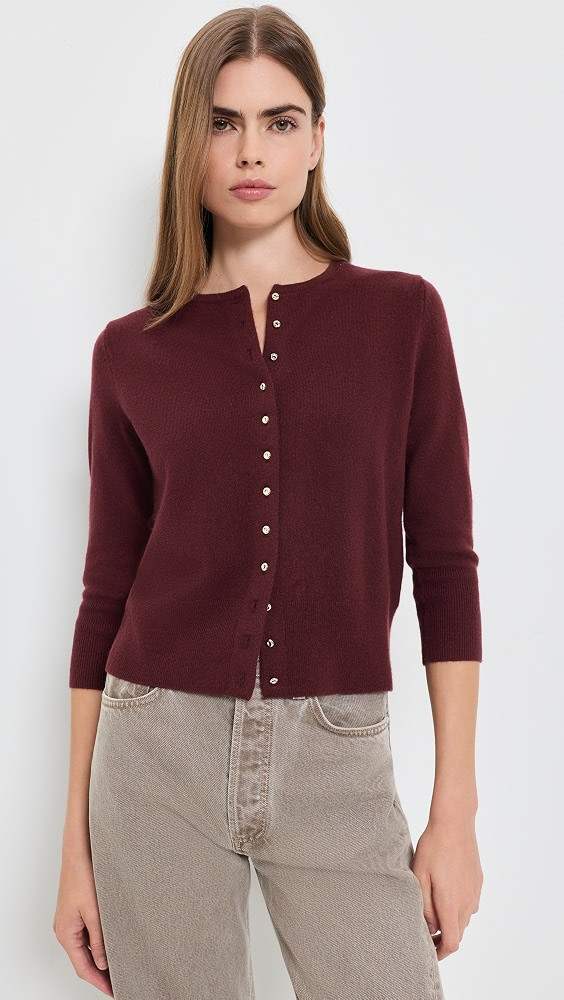 Metal Button Cardigan | Shopbop