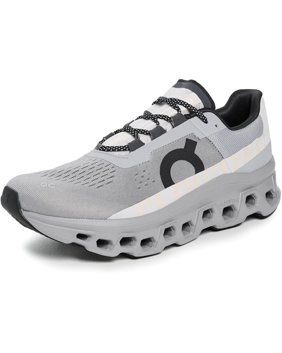 On Men's Cloudmonster Sneakers, Alloy/Silver, 11 Medium US | Amazon (US)