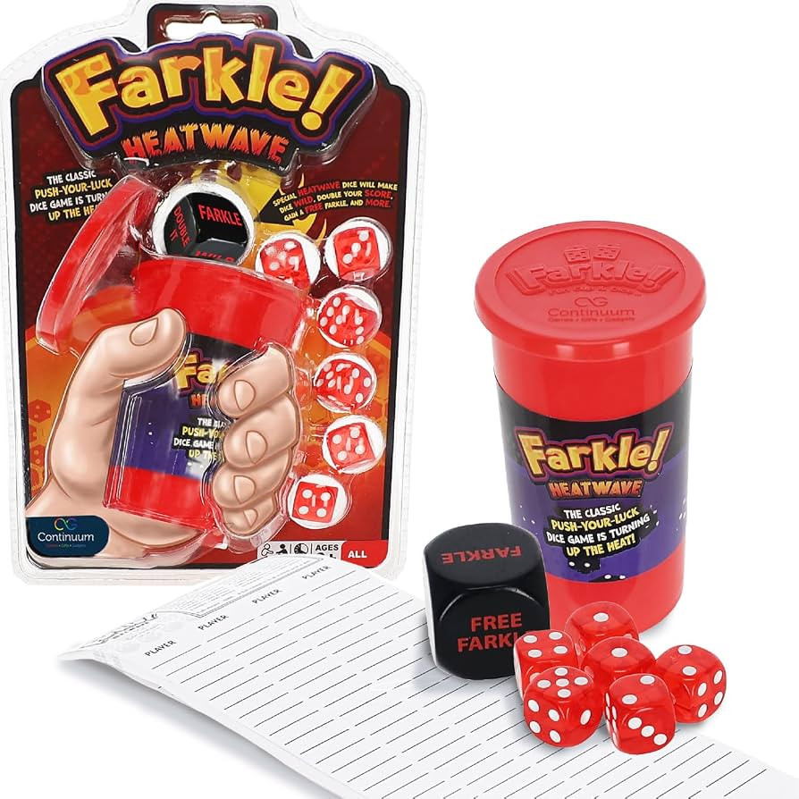 Farkle Heatwave Classic Dice Game for Kids and Families Ages 6+ Travel Size Group Party Games for... | Amazon (US)