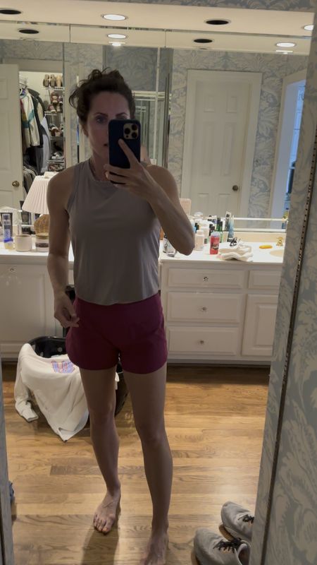 I usually size up with SHEIN bc so cheapo. I’ve worn and washed this one for about 6 months and still like it. And fave shorts from lulu

#LTKfindsunder50 #LTKover40