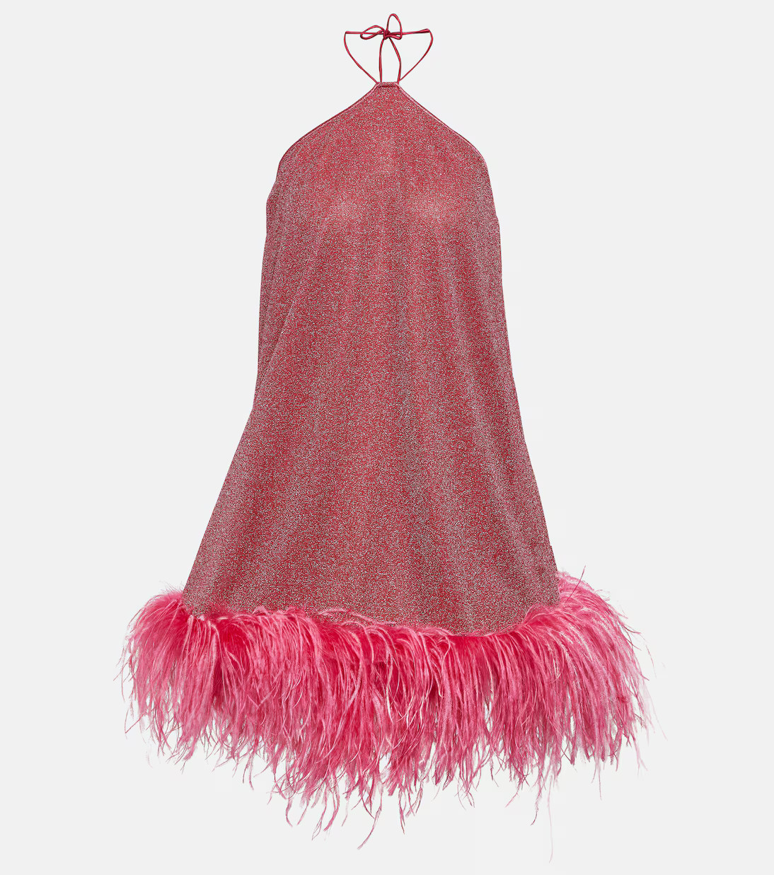 Lumière Plumage halterneck minidress | Mytheresa (US/CA)