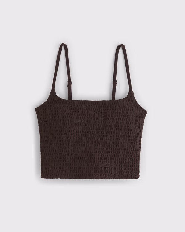 YPB studioFLEX Smocked Tank | Abercrombie & Fitch (US)