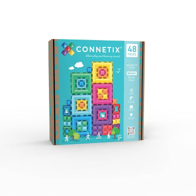 CONNETIX Magnetic Tiles Bright Portal Pack 48pc | Target