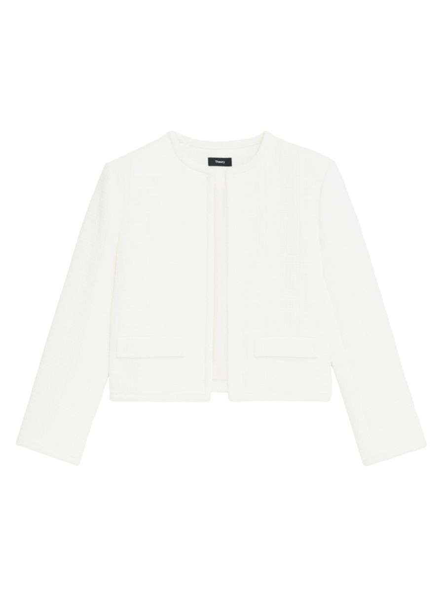 Cropped Tweed Jacket | Saks Fifth Avenue