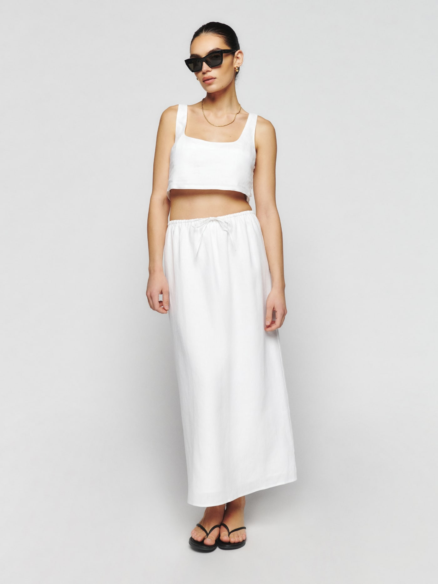 Amir Linen Two Piece | Reformation (Global)