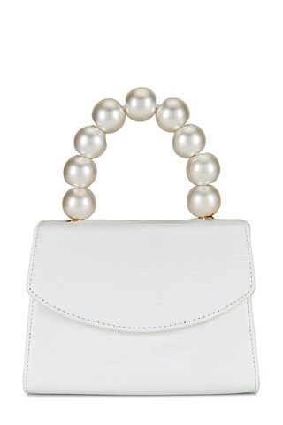 Peta Pearl Handle Bag in White | Revolve Clothing (Global)
