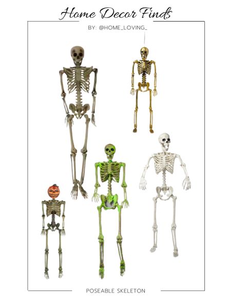 Halloween decor. Poseable skeletons 

#LTKfamily #LTKSeasonal #LTKhome
