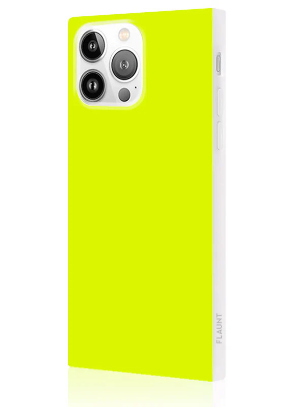 SQUARE® Neon Yellow iPhone Case | FLAUNT