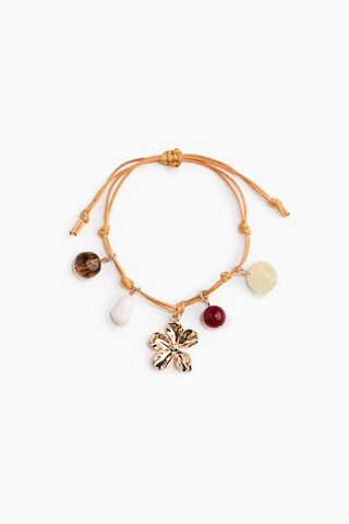 H & M - Cord Charm Bracelet - Yellow/Gold-Colored | H&M (US + CA)