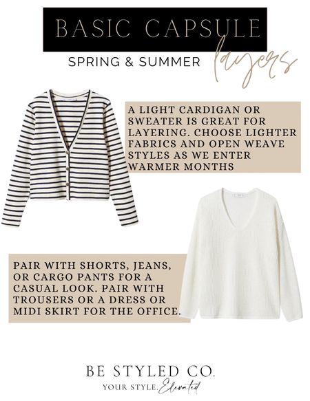 Favorite lightweight sweaters and cardigans for spring and summer - wardrobe capsule 

#LTKSeasonal #LTKFind #LTKworkwear