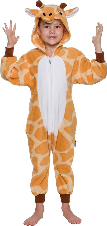 FUNZIEZ! Kids Giraffe Costume - Animal Costume - Animal Pajamas - One Piece Cosplay | Amazon (US)