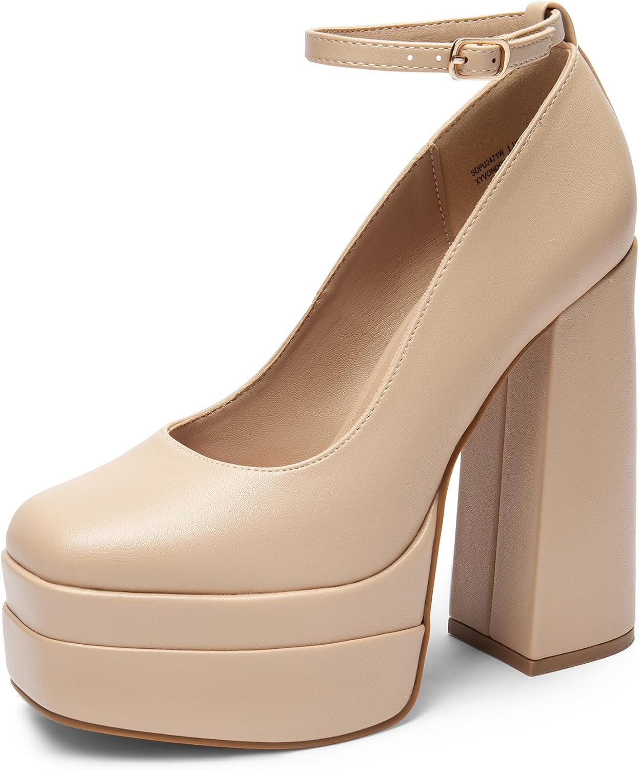 DREAM PAIRS Women's Mary Jane Platform Heel Pumps | Amazon (US)