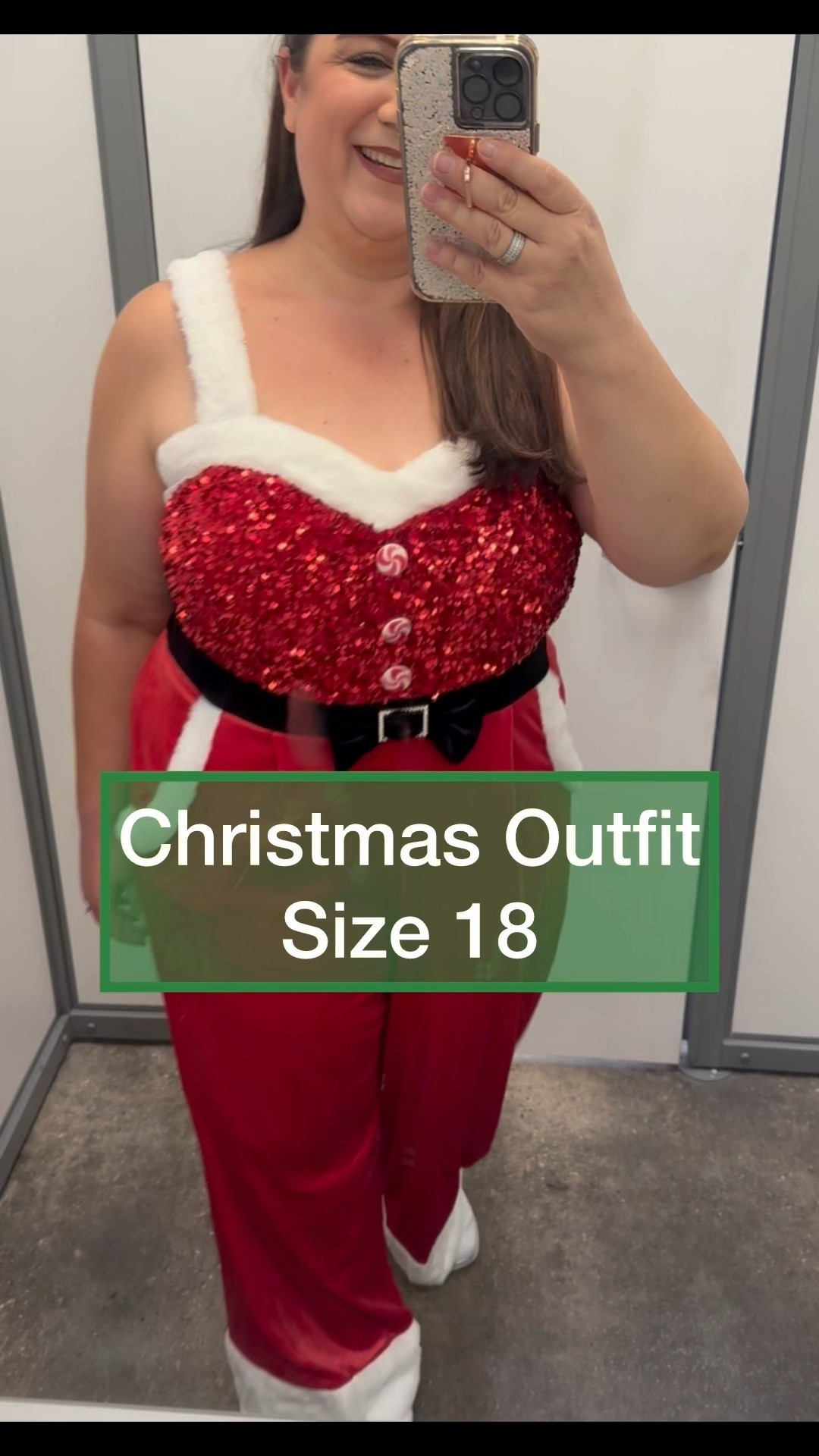 This outfit right here might get you on the naughty list with Mr. Claus cuz it’s straight 🔥 (on sale now under $20) 

This stretchy outfit comes in sizes XS- XXL. For ref. I’m a size 18, 5’4 & 215pds.  I am wearing a size XL 16-18 so it fits true to size. 

There were other cute style options in the same collection so I have linked them as well in my LTK @StylingCurves or Comment “ Santa “ if you need a direct 🔗

#walmart #walmartfinds 
#teacherputfits #christmasoutfit #walmartstyle #walmartfashion #plussizestyle #walmartoutfits #santasuit #mrsclause #plussizefashion #walmartplus #newatwalmart #plussizejumper #plussizeromper #fauxfur #chrismasjumpsuit #christmasootd #noboundries #sequinoutfit 

Music lic purchased 4 song use 

#LTKHoliday #LTKPlusSize #LTKMidsize