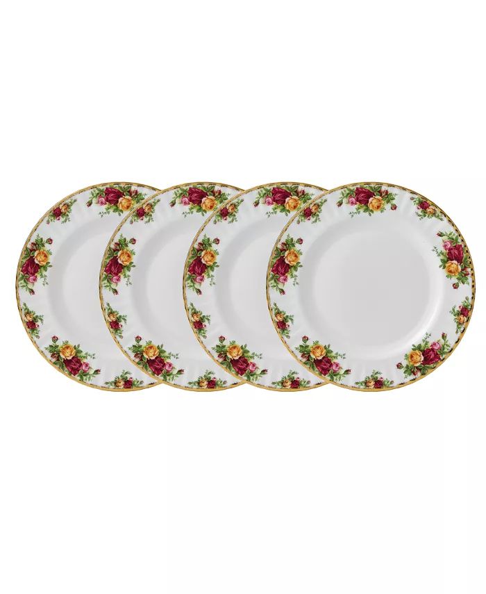 Old Country Roses Dinner Plate Set/4 | Macys (US)