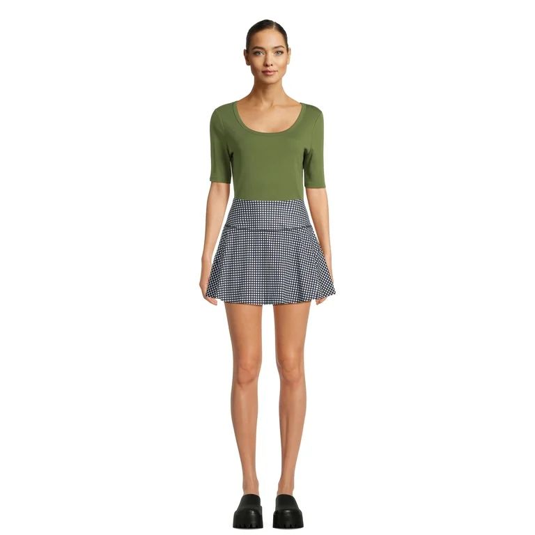 Avia Women's Court Skort, with Built-In Shorts, Sizes XS-XXXL - Walmart.com | Walmart (US)