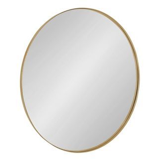 22" Rollo Round Wall Mirror Gold - Kate & Laurel All Things Decor | Target