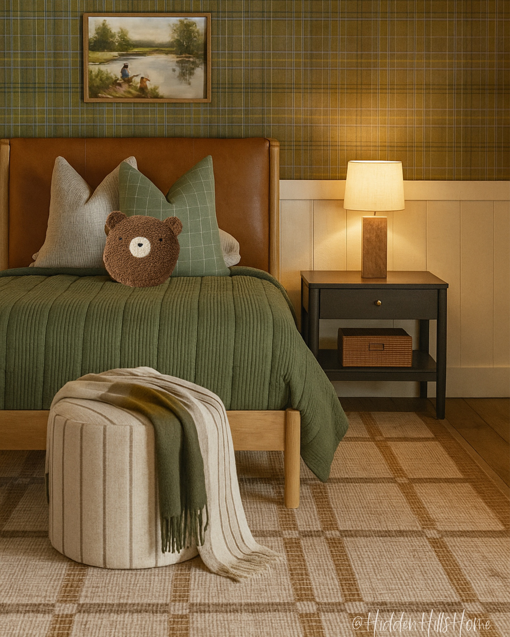 Kids bedroom decor mood board, boys room design, boys bedroom inspiration, home decor ideas, wallpaper, bedroom rug, nightstands, toddler boys room, outdoorsy room 


#LTKKids #LTKHome #LTKSaleAlert