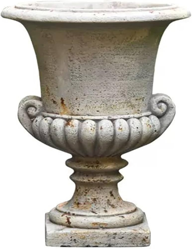 VISIBLE Vintage European Giant Garden Urn Planter, Decorative Cement and Fiber Flower Pot, Make R... | Amazon (US)