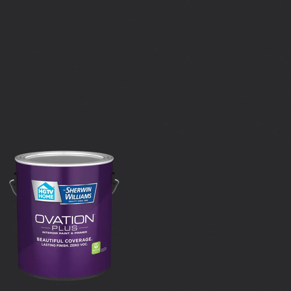 HGTV HOME by Sherwin-Williams Ovation Plus Eggshell Dark Kettle Black 4011-2 Interior Paint Paint + Primer ( 1-gallon ) | 4011-2-2557215 | Lowe's