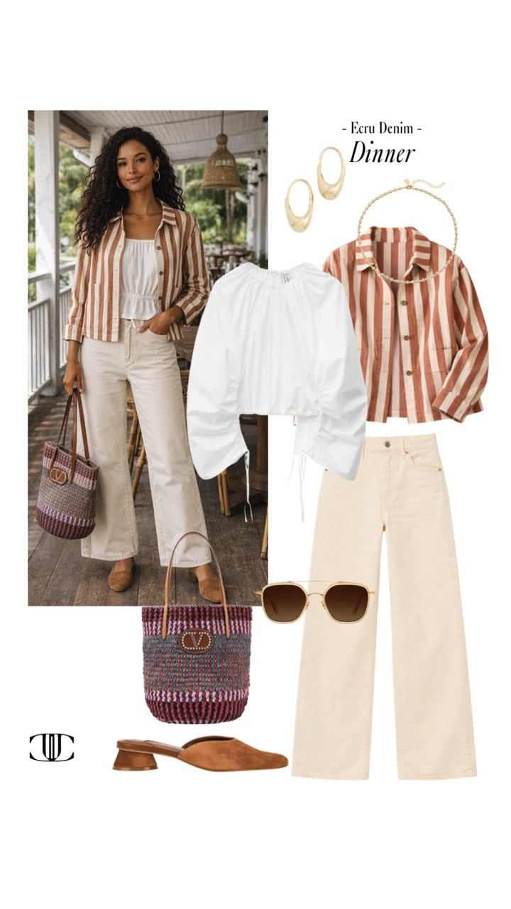 Ecru denim, styled 🤍

A fresh neutral that feels lighter than classic blue and just as versatile. I’m styling ecru denim with soft knits, crisp shirting, easy layers, and polished accessories for outfits that feel clean, modern, and effortless.

Perfect for transitional dressing and everyday moments when you want to look put-together without trying too hard. Save this for outfit inspo and tap to shop each look. ✨ 

 #LTKStyle #EcruDenim #DenimOutfits #NeutralStyle #EverydayChic #WardrobeStaples #TransitionalStyle #

#LTKdayinmylife #LTKOver40 #LTKootd