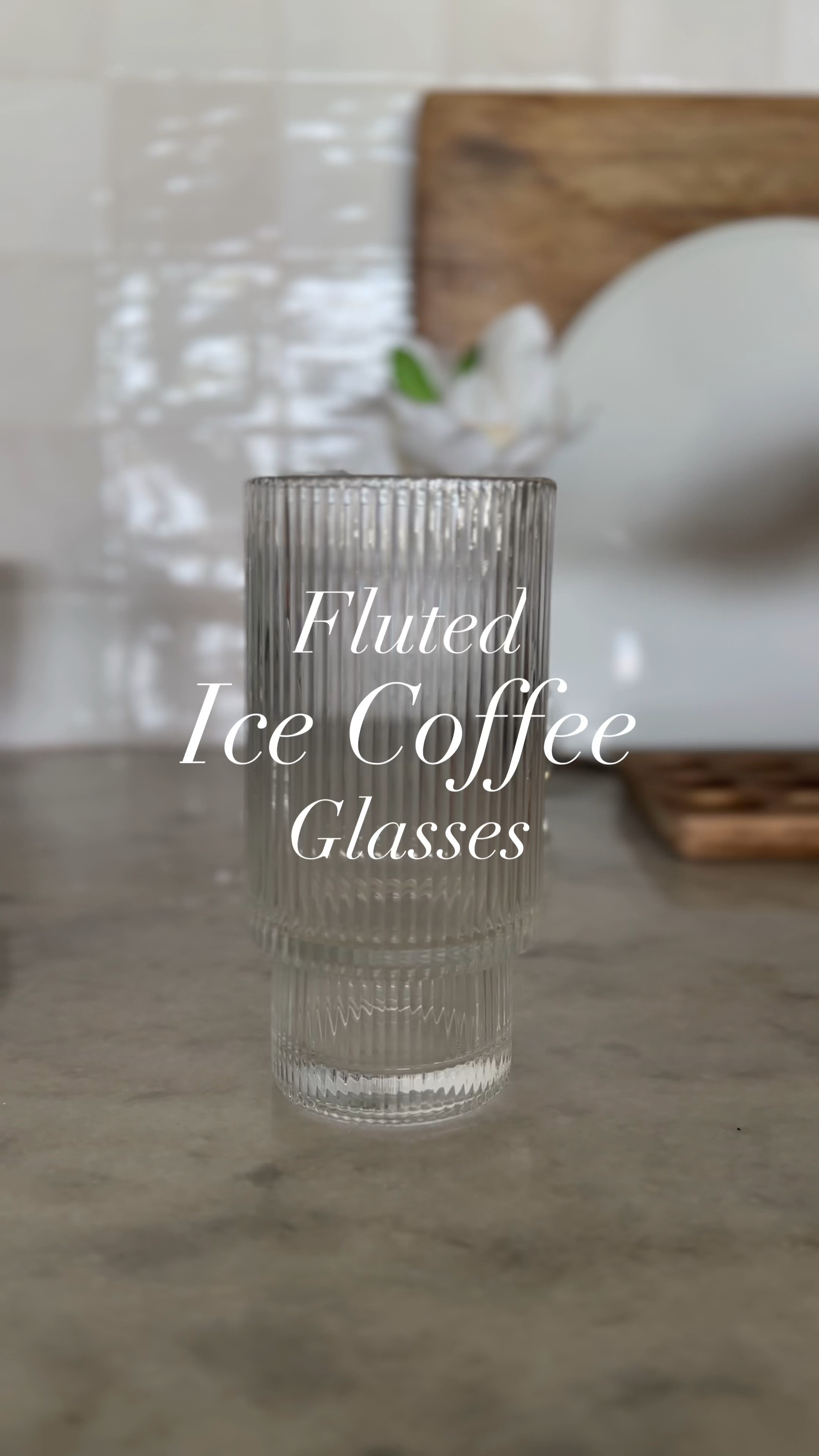 The prettiest fluted coffee glasses with a lid and straw  

#LTKsalealert #LTKSale #LTKGiftGuide