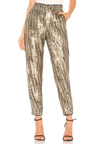 Tularosa Cara Sequin Pant in Natural Sequin from Revolve.com | Revolve Clothing (Global)