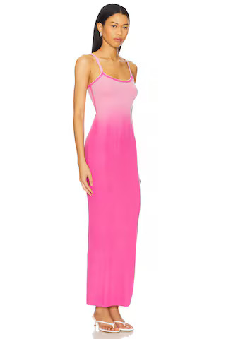 The Verona Spaghetti Maxi Dress in Cerise Cast | Revolve Clothing (Global)