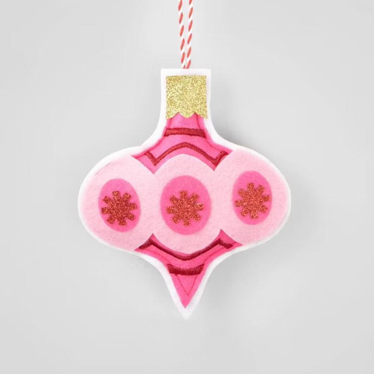 Finial Decorated Christmas Tree Ornament Pink - Wondershop™ | Target