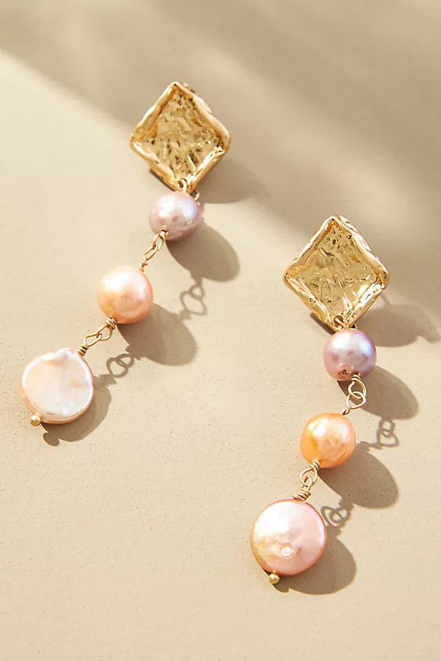 Pearl Chain Drop Earrings | Anthropologie (US)