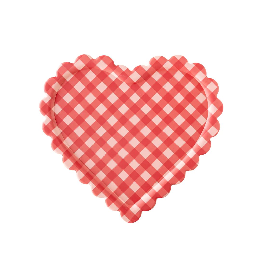 Checkered Heart Shaped Tray | My Mind's Eye