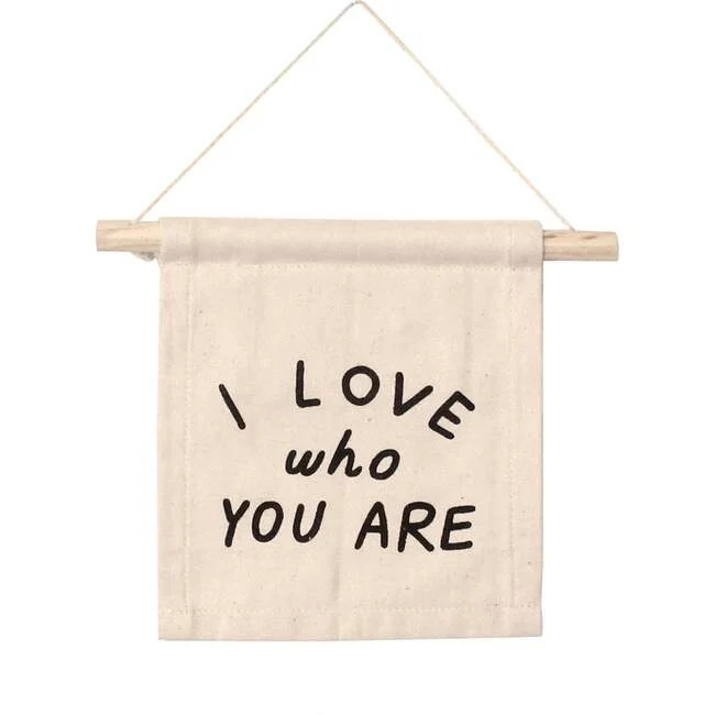 Imani + Kids | I Love Who You Are Hang Sign, Natural | Maisonette | Maisonette