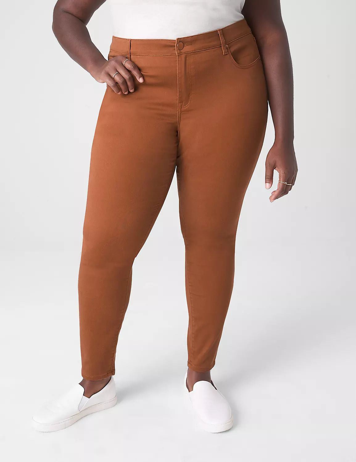 Signature Fit 5-Pocket Sateen Skinny Pant | LaneBryant | Lane Bryant (US)