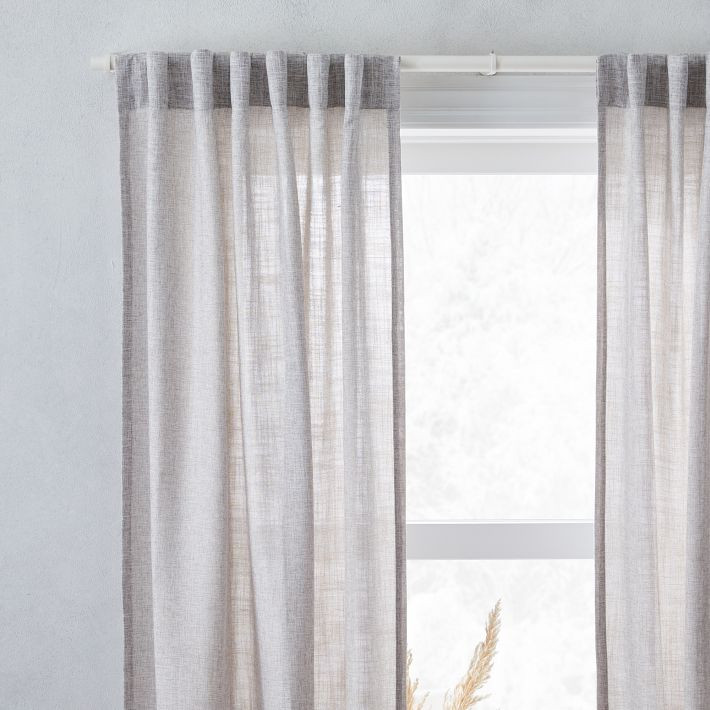 Crossweave Blackout Curtain | West Elm (US)