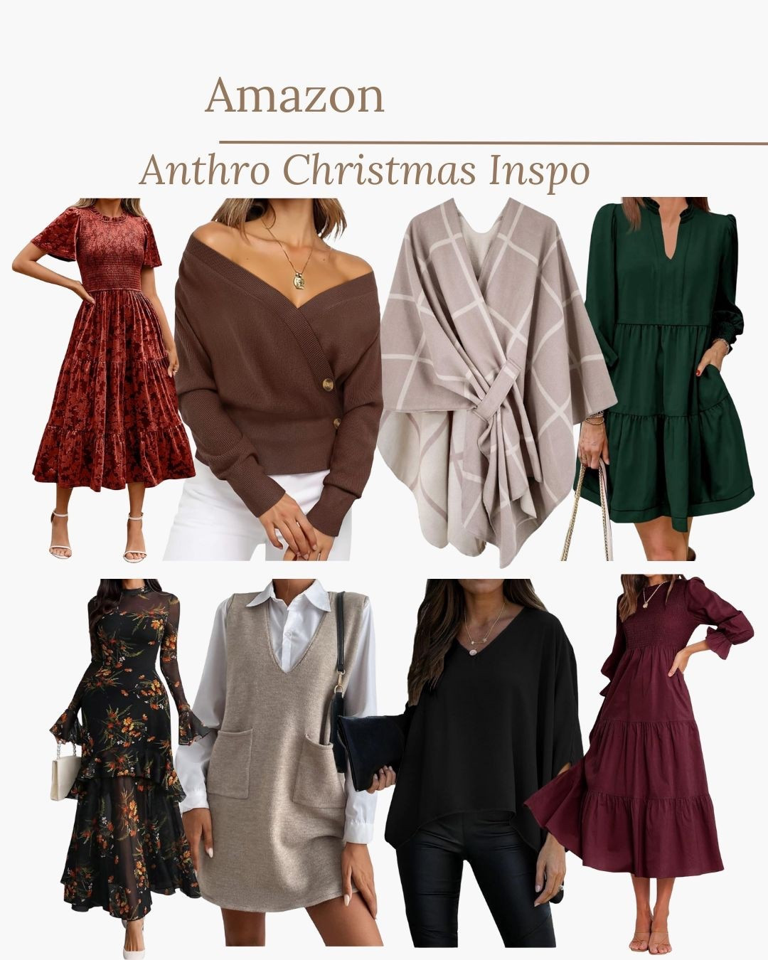 Anthro inspired Christmas fashion from Amazon!

#LTKootd #LTKFindsUnder50 #LTKHoliday