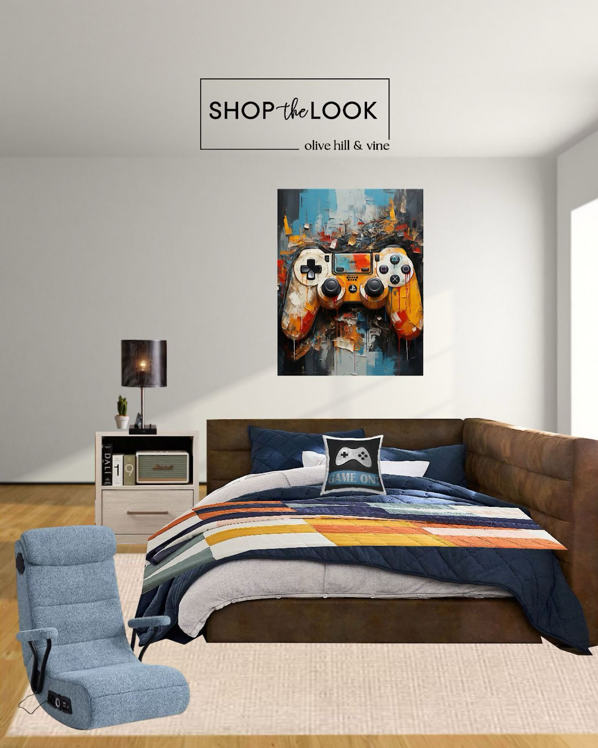 Level up your teen’s gaming zone with a setup that blends style and function! From a cozy corner bed with sleek storage to immersive tech seating and vibrant accents, this design scores big on comfort, personality, and efficiency. Ready to hit start? 

#LTKStyleTip #LTKFamily #LTKHome